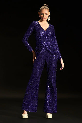 Glamorous Purple Sequin Jumpsuit