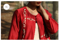 Asymmetrical Hi-Low Hem Embroidered Jacket Set