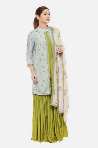 Palash Printed Jumpsuit Set With Dupatta