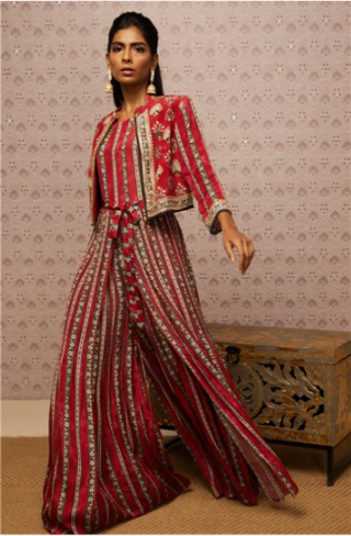 Sarouk Embroidered Jumpsuit With Jacket
