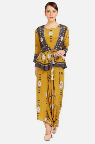 Bagru Printed Jumpsuit With Top